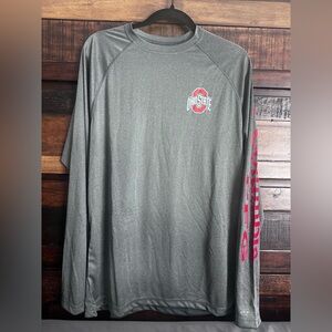 NWT Men’s Columbia Ohio State Gray Long Sleeve Omni Shade Shirt